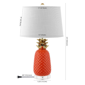 Pineapple 23" Ceramic LED Table Lamp